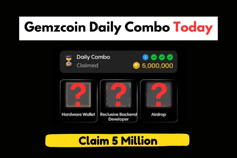 Today’s Gemz Daily Combo –  October 2024