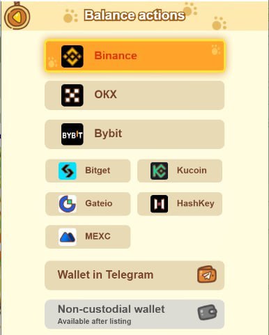 Binance in the Aidrop tab on citizen app's home screen.